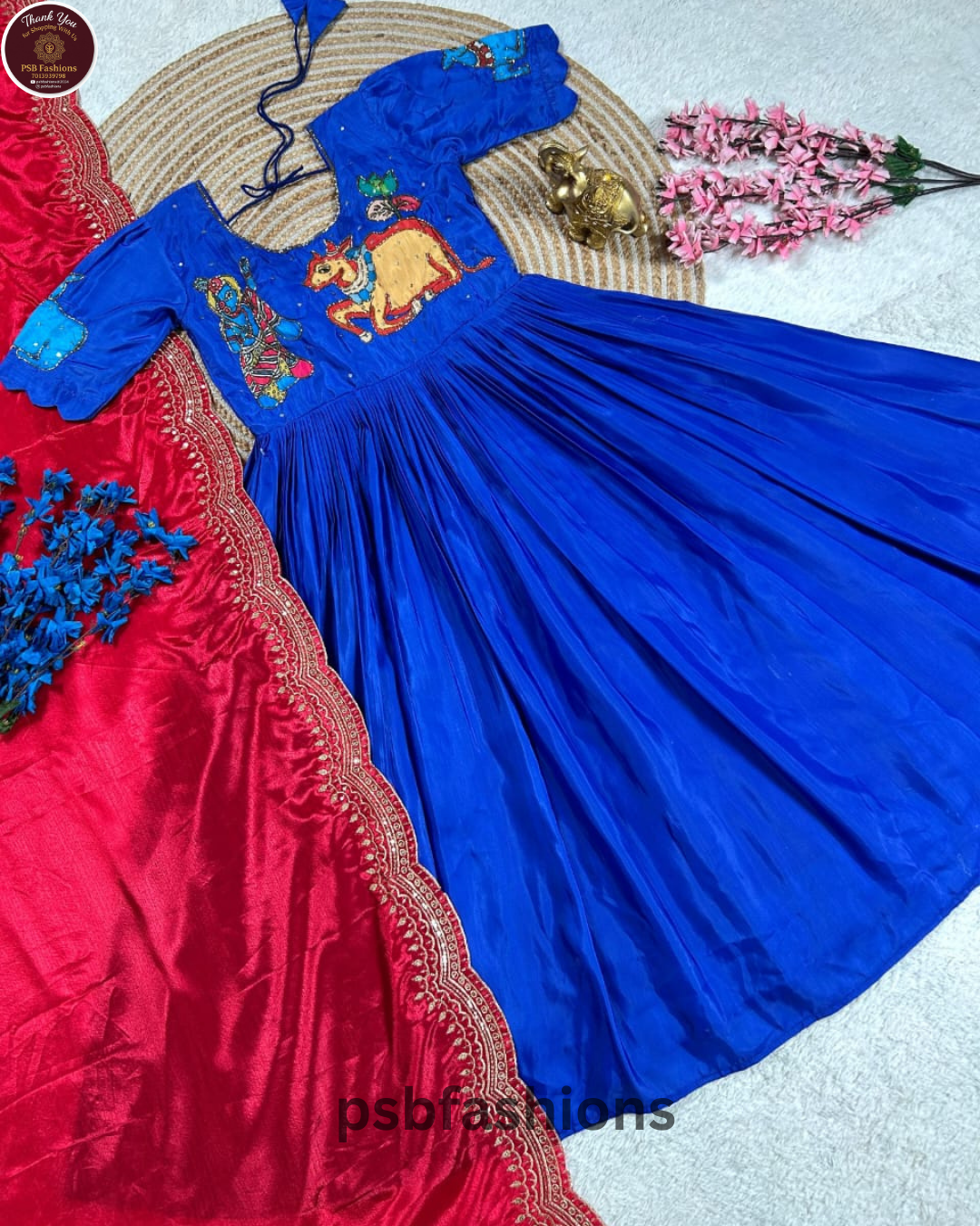 Pongal Special Sree Krishana Jii Anarkali with Dupatta๐ - Image 2