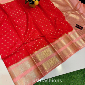 Banarasi semi katan silk febric